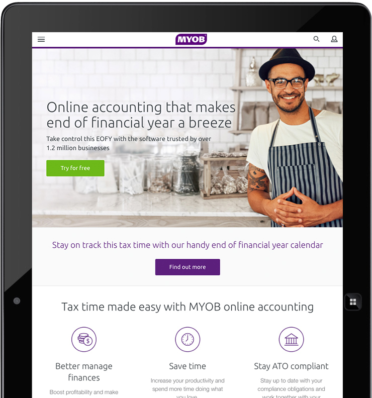 MYOB display